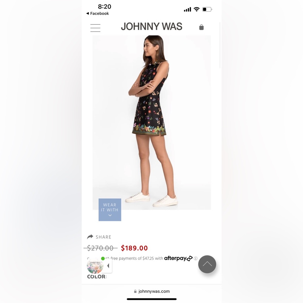 Johnny was Nani Polo Tank tennis dress XS - Picture 2 of 6